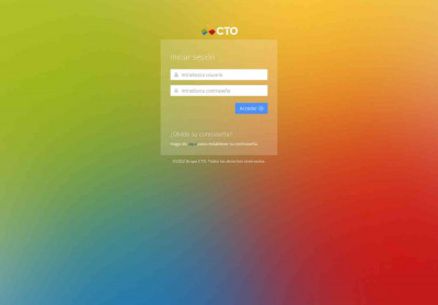 Apertura de sesión con usuario y contraseña - Grupo CTO Apertura de sesión con usuario y contraseña - Grupo CTO