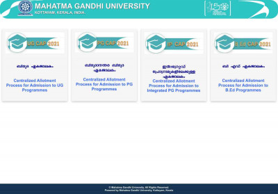 Mahatma Gandhi University PG CAP Mahatma Gandhi University PG CAP