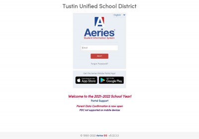 Aeries: Portals - Tustin Unified School District Aeries: Portals - Tustin Unified School District