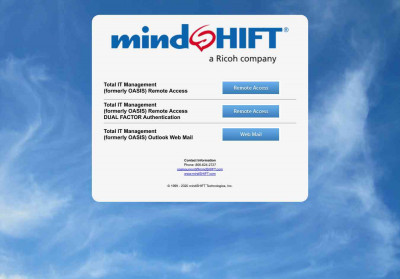 mindSHIFT's Total IT Management Web Portal mindSHIFT's Total IT Management Web Portal