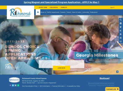 Richmond County School System / Welcome Richmond County School System / Welcome