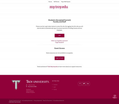 Login - Troy University Login - Troy University