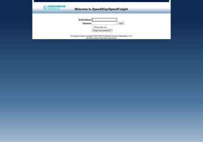 Login - SpeedShip Login - SpeedShip
