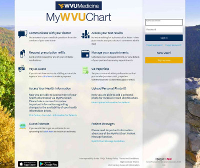 terms and conditions of use - MyWVUChart - Login Page terms and conditions of use - MyWVUChart - Login Page