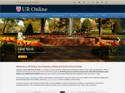 University of Richmond - UR Online FAQ University of Richmond - UR Online FAQ