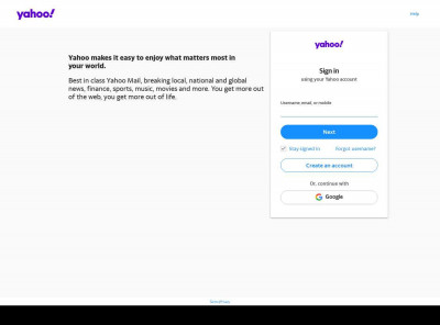 Yahoo - login Yahoo - login