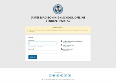 Welcome to James Madison High School | Student Portal Welcome to James Madison High School | Student Portal