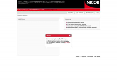 NICOR Web Portal NICOR Web Portal