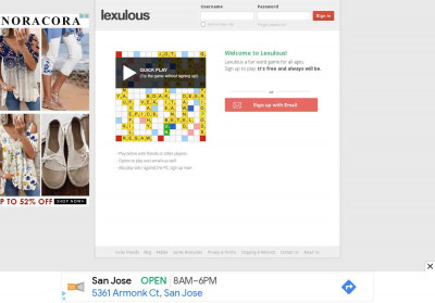 Lexulous Crossword Game Lexulous Crossword Game