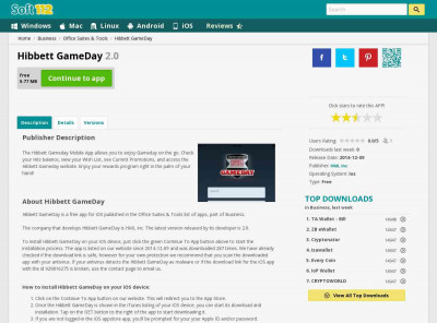 Hibbett GameDay 2.0 Free Download - soft112.com Hibbett GameDay 2.0 Free Download - soft112.com
