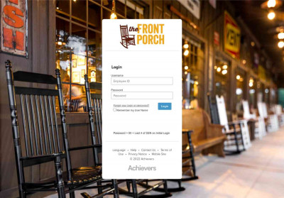 Recover your password - The Front Porch - Login - Achievers Recover your password - The Front Porch - Login - Achievers