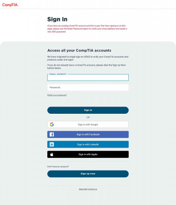 Sign In | CompTIA Sign In | CompTIA