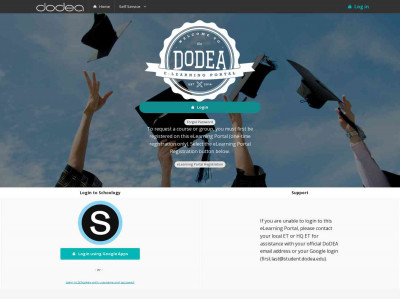 DoDEA eLearning Portal Powering Schoology DoDEA eLearning Portal Powering Schoology