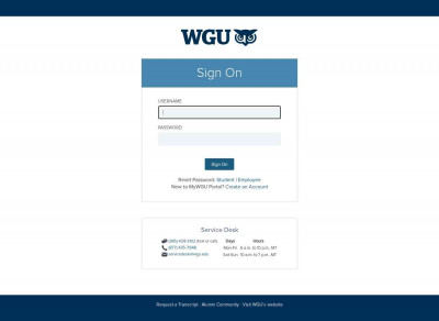 MyWGU Portal MyWGU Portal