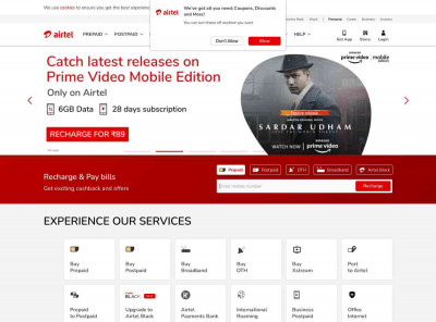 Airtel - Prepaid | Postpaid | Broadband | DTH | Payments Bank Airtel - Prepaid | Postpaid | Broadband | DTH | Payments Bank