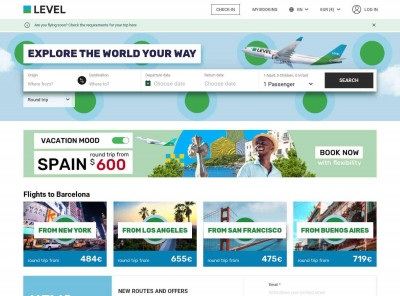 LEVEL | Airline Tickets and Fares - Search LEVEL | Airline Tickets and Fares - Search