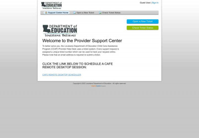 (CCAP) Provider Help Desk - SupportSystem (CCAP) Provider Help Desk - SupportSystem