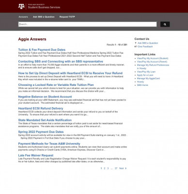 Aggie Answers Aggie Answers