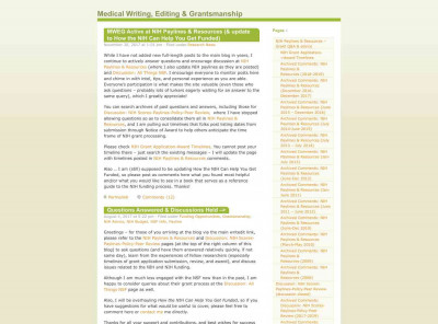 NIH Paylines & Resources – Grant Q&A & advice - Medical ... NIH Paylines & Resources – Grant Q&A & advice - Medical ...