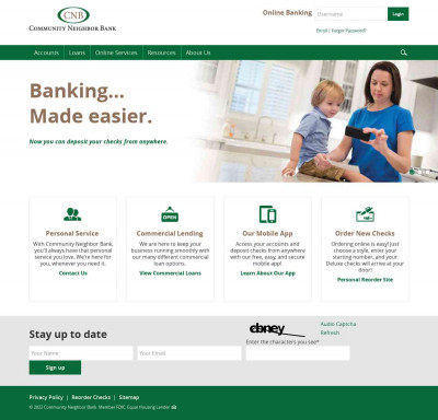 History - Community Neighbor Bank History - Community Neighbor Bank