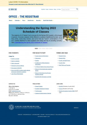 Curriculum Approval and Tracking Support - UCSC Registrar Curriculum Approval and Tracking Support - UCSC Registrar