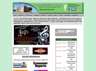 Seaford Public Library - New Home Seaford Public Library - New Home