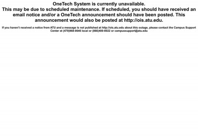 OneTech System Is Offline OneTech System Is Offline