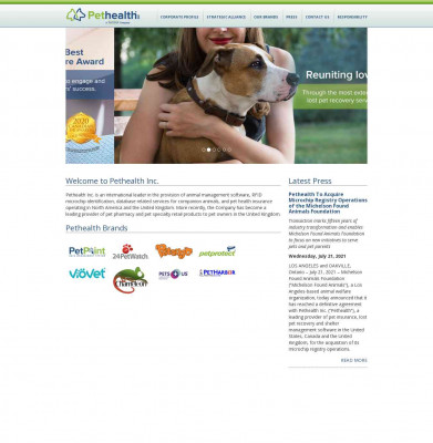 Pethealth Inc. > Our Brands > 24PetWatch Pethealth Inc. > Our Brands > 24PetWatch