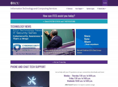 Technology Logins - ECU ITCS Technology Logins - ECU ITCS