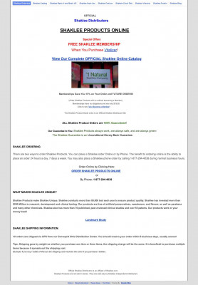 Shaklee Ordering Shaklee Ordering