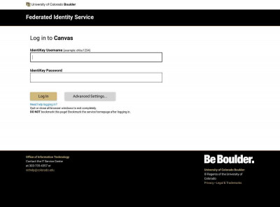 Federated Identity Service | University of Colorado Boulder Federated Identity Service | University of Colorado Boulder