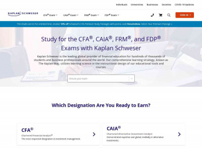 Kaplan Schweser: CFA, CAIA & FRM Study Materials Kaplan Schweser: CFA, CAIA & FRM Study Materials