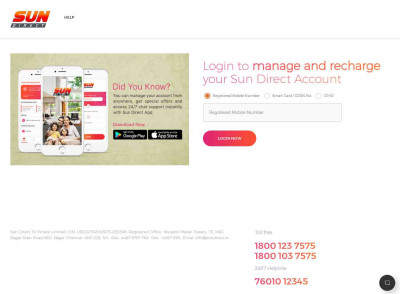 Sun Direct Account Login - DTH Recharge Sun Direct Account Login - DTH Recharge