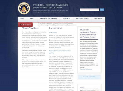 Employee Benefits and Programs | Pretrial Services Agency Employee Benefits and Programs | Pretrial Services Agency