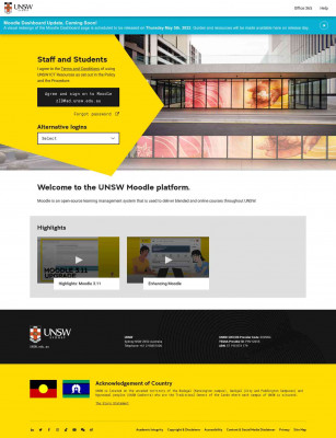 UNSW Moodle UNSW Moodle