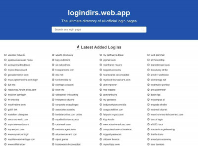 logindirs.web.app ~ The ultimate directory of all official login ... logindirs.web.app ~ The ultimate directory of all official login ...