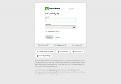 Secure Log-In - TD Ameritrade Secure Log-In - TD Ameritrade