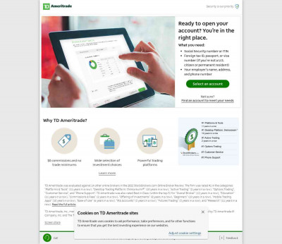 Open Your Account - Start Your Application - TD Ameritrade Open Your Account - Start Your Application - TD Ameritrade