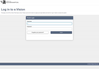 Log in to the portal - University of Wolverhampton Log in to the portal - University of Wolverhampton