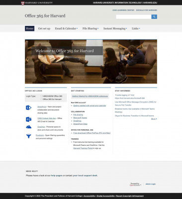 Office 365 for Harvard Office 365 for Harvard