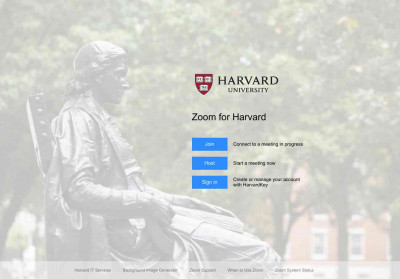Zoom for Harvard Zoom for Harvard
