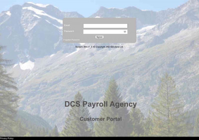 Forgotten Password - DCS Payroll Agency Forgotten Password - DCS Payroll Agency