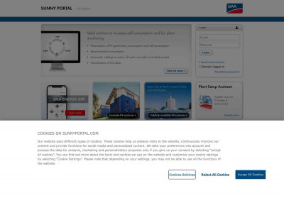 SMA Solar Technology AG - Sunny Portal - Login SMA Solar Technology AG - Sunny Portal - Login