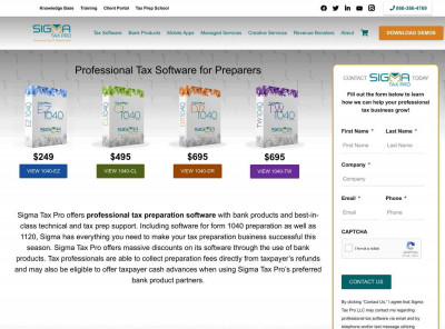 EPS Financial - Bank Products - Sigma Tax Pro EPS Financial - Bank Products - Sigma Tax Pro