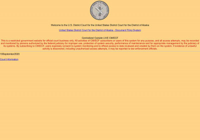 CM/ECF District of Alaska Version 6.1 LIVE DB-Confirm Request CM/ECF District of Alaska Version 6.1 LIVE DB-Confirm Request