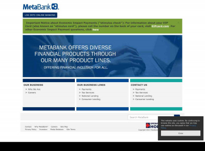 Contents tagged with EPS Financial - MetaBank Contents tagged with EPS Financial - MetaBank