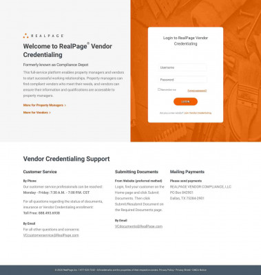 Login - Compliance Depot - RealPage Login - Compliance Depot - RealPage