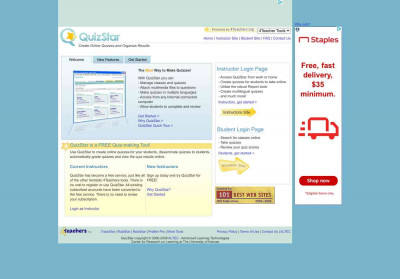 QuizStar Instructor Login - 4Teachers.org QuizStar Instructor Login - 4Teachers.org