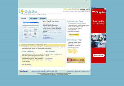 QuizStar Instructor Login - 4Teachers.org QuizStar Instructor Login - 4Teachers.org