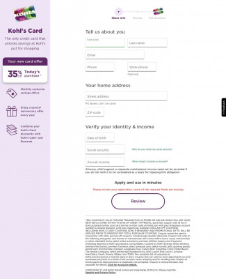 apply for a Kohl's credit card apply for a Kohl's credit card